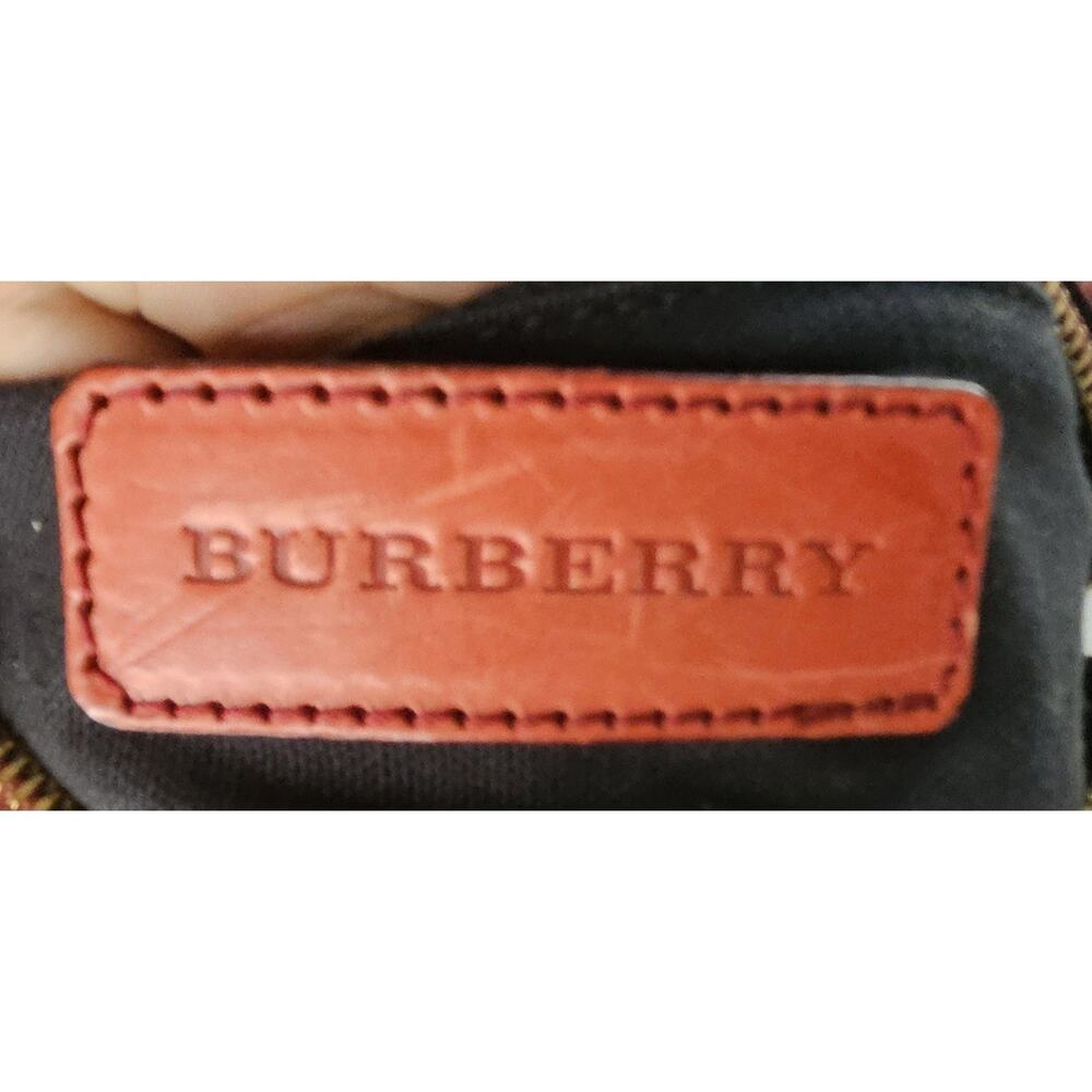 BURBERRY House Check Bridle 100 % Calfskin Medium Alchester Bowling Bag Italy - Picture 4 of 16
